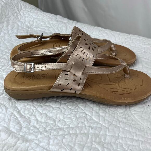 BOC Born Concept Women's Copper Flat Strap Sandals - Size 7.5M - Picture 5 of 10